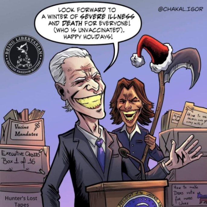 LOOK FORWARY TO A WINTER OF SEVERE ILLNE44 AND DEATH FOR EVERYONE! (WHO IS UNVACCINATED). HAPPY HOLIDAYS! @CHAKAL.IGOR How to me DRONES anD tay withi Vacine Mandates EXECUTIVE ORDERS Box 1 a 16 Hunter's Lost Tapes How to make DENs vote for mORE WaRs