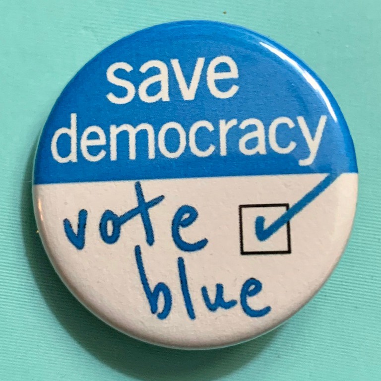 save democracy vote blue